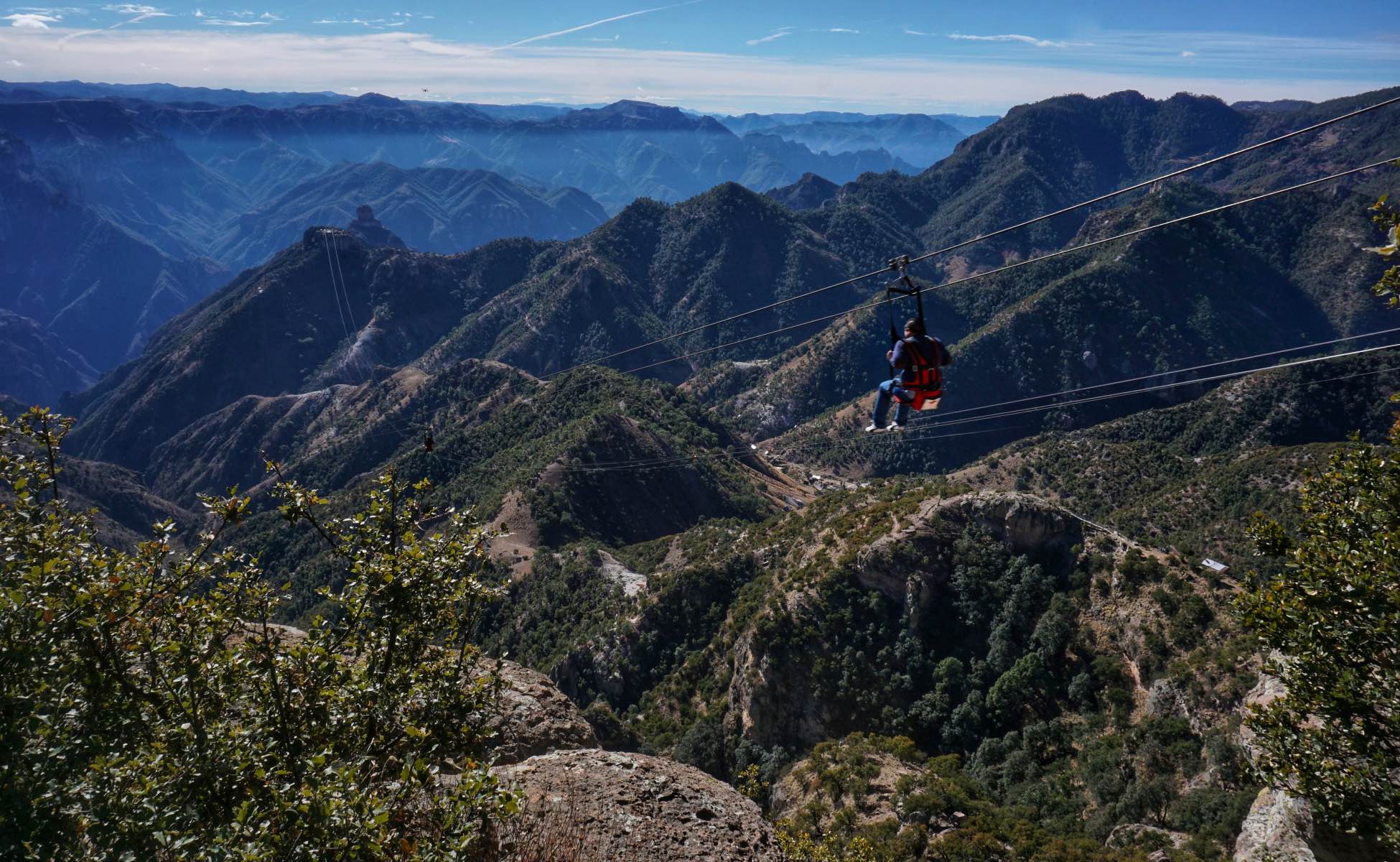 Copper Canyon, Mexiko: Seilrutsche