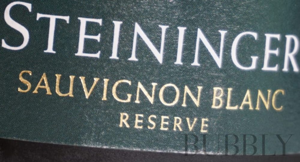 Sauvignon Blanc sparkling wine label