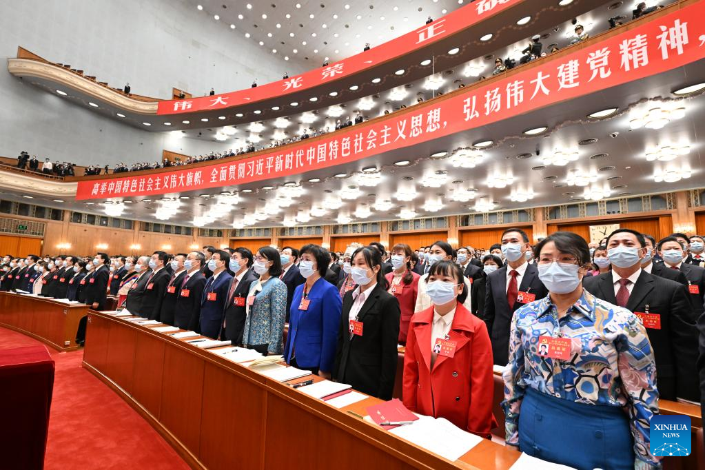 The 20th National Congress of the Communist Party of China (CPC) opens at the Great Hall of the People in Beijing, capital of China, Oct. 16, 2022. (Xinhua/Rao Aimin)