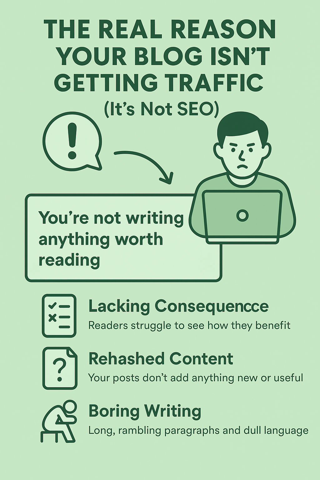 The Real Reason Your Blog Isn’t Getting Traffic (It’s Not SEO)