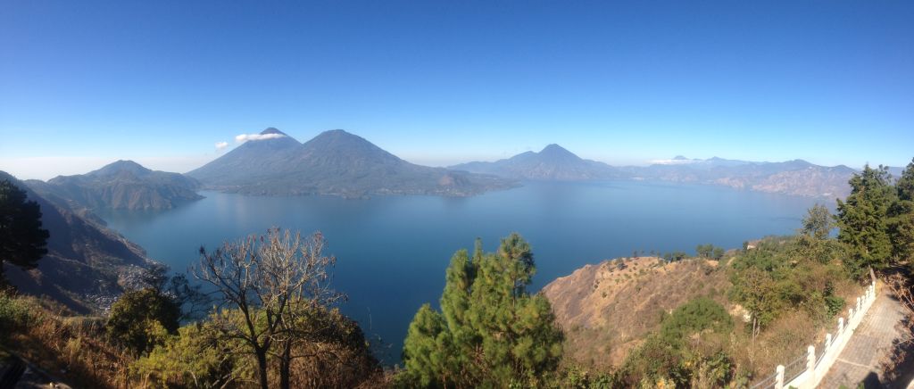 A view of Lake Atitlan from a lookout (Erica Abbott / News Editor)