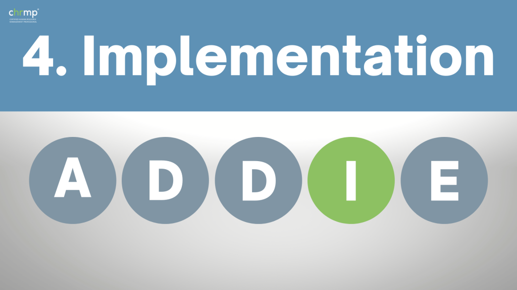 Implementation in ADDIE model