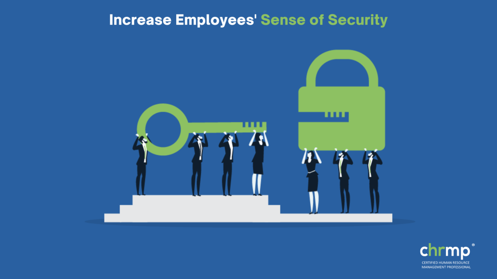 benefits of employee training:increase employees sense of security