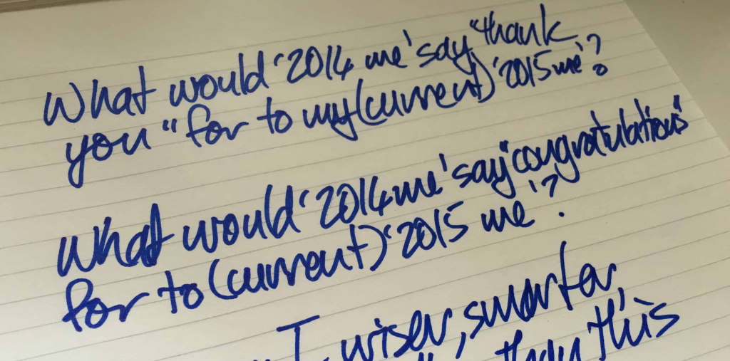 New Year Goals handwriting