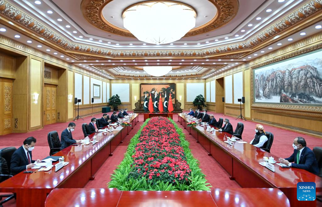 Mr. Xi met with Pakistani Prime Minister Shabaz China