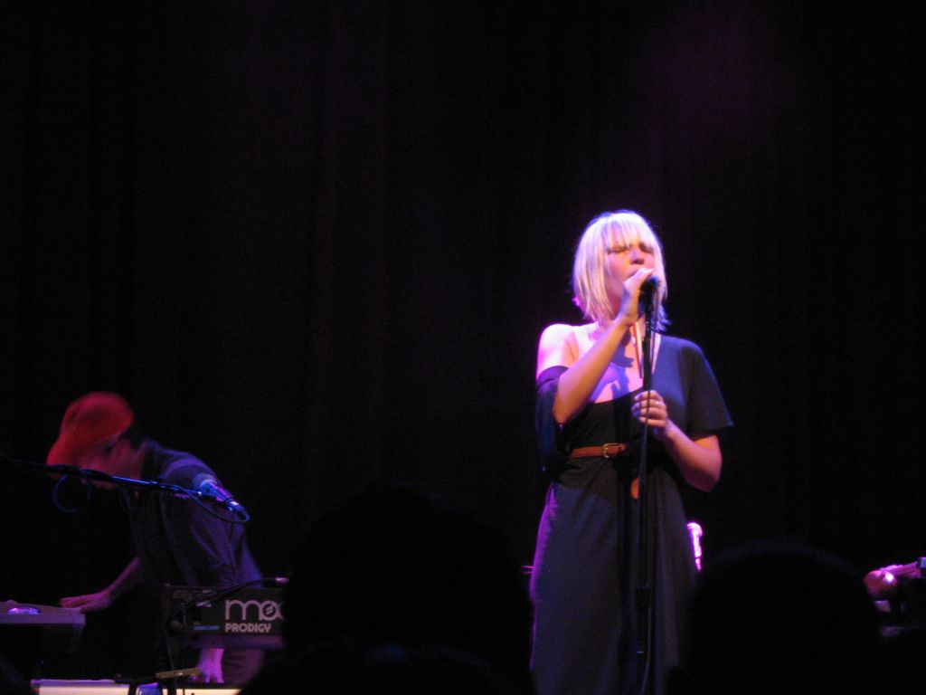Creative Commons Singer Sia, who is responsible for such hits as Titanium, performs. 