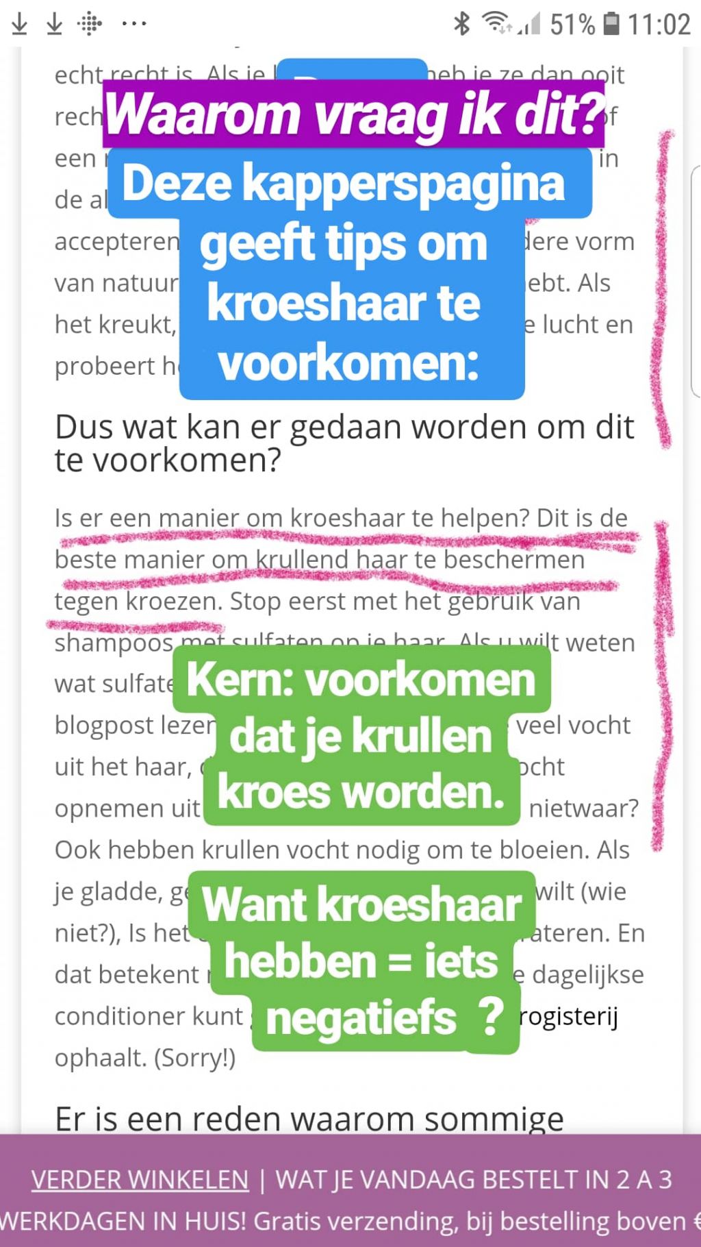 "kroeshaar is moeilijk haar"- Veelvoorkomende mythes over afro haar 10 verzorging van Kroeshaar