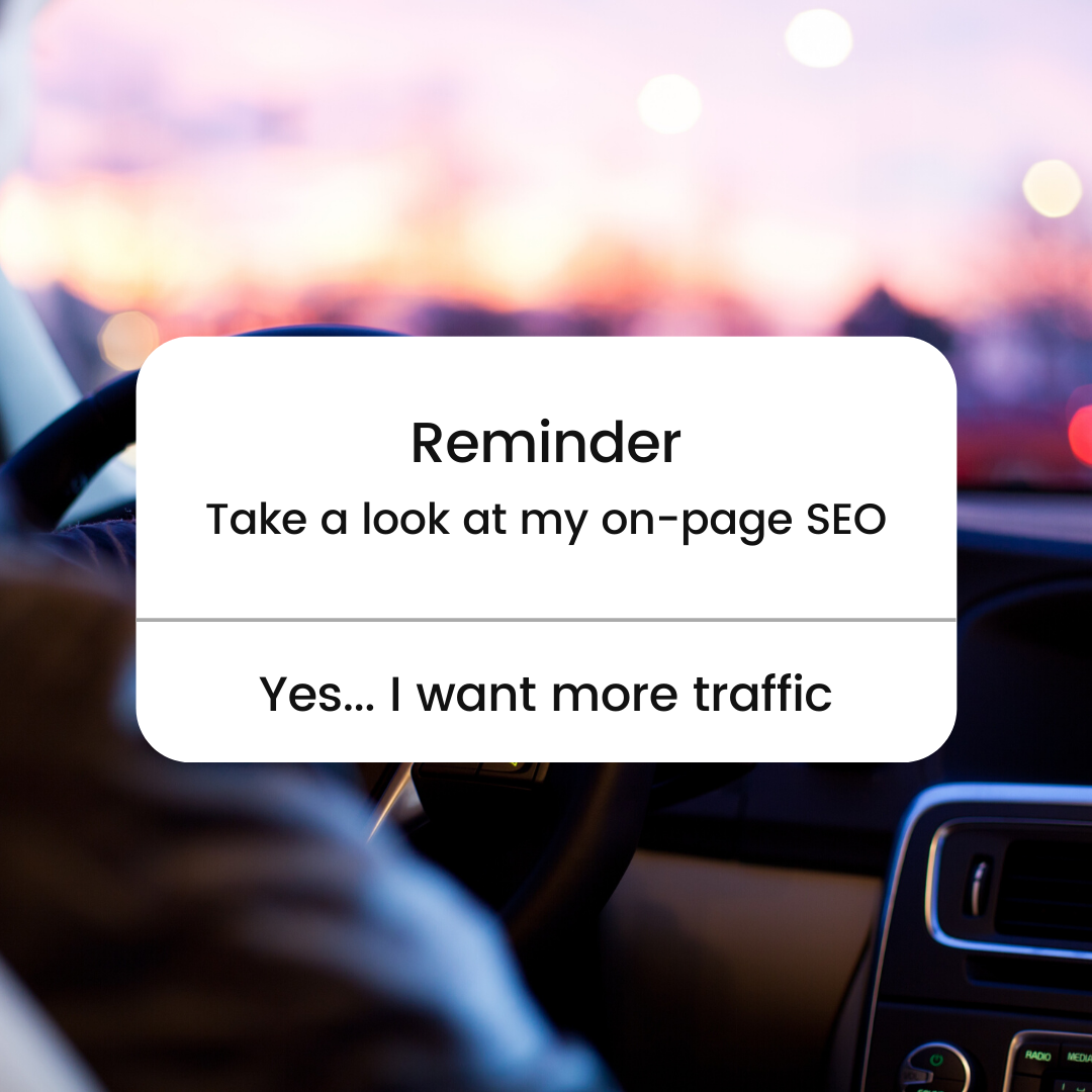 Driving on page SEO