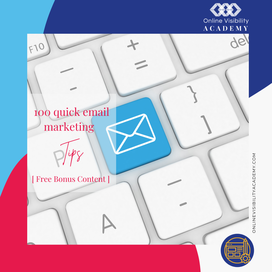 quick email marketing tips free bonus content