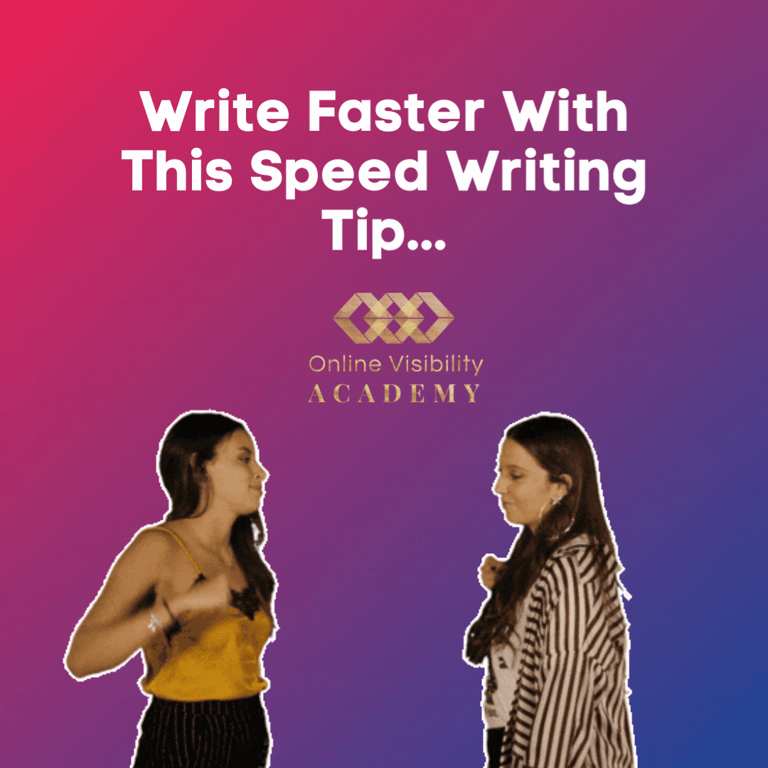 write faster with this speed writing tip