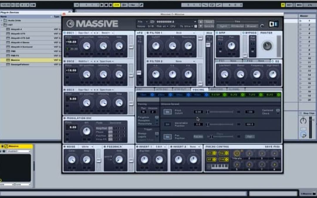 Growl Bass Design from Massive Synth