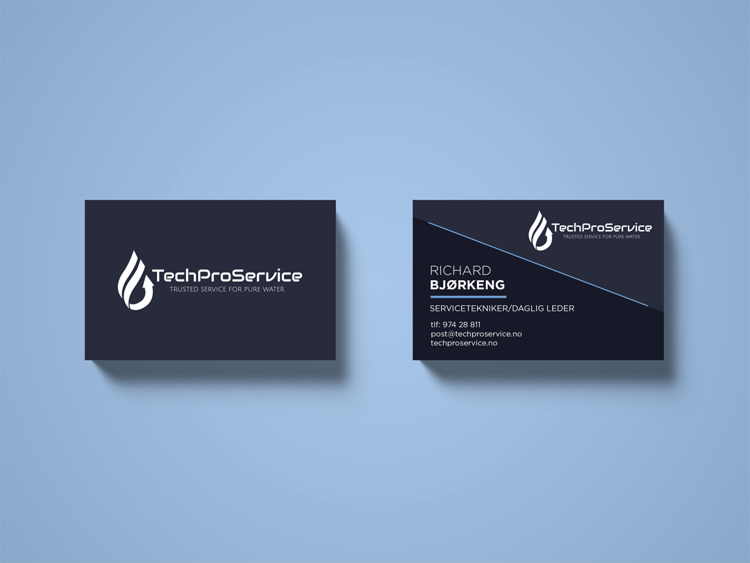 1k_mockup-visittkort Reklamebanken designet og produserte visittkort for Techproservice
