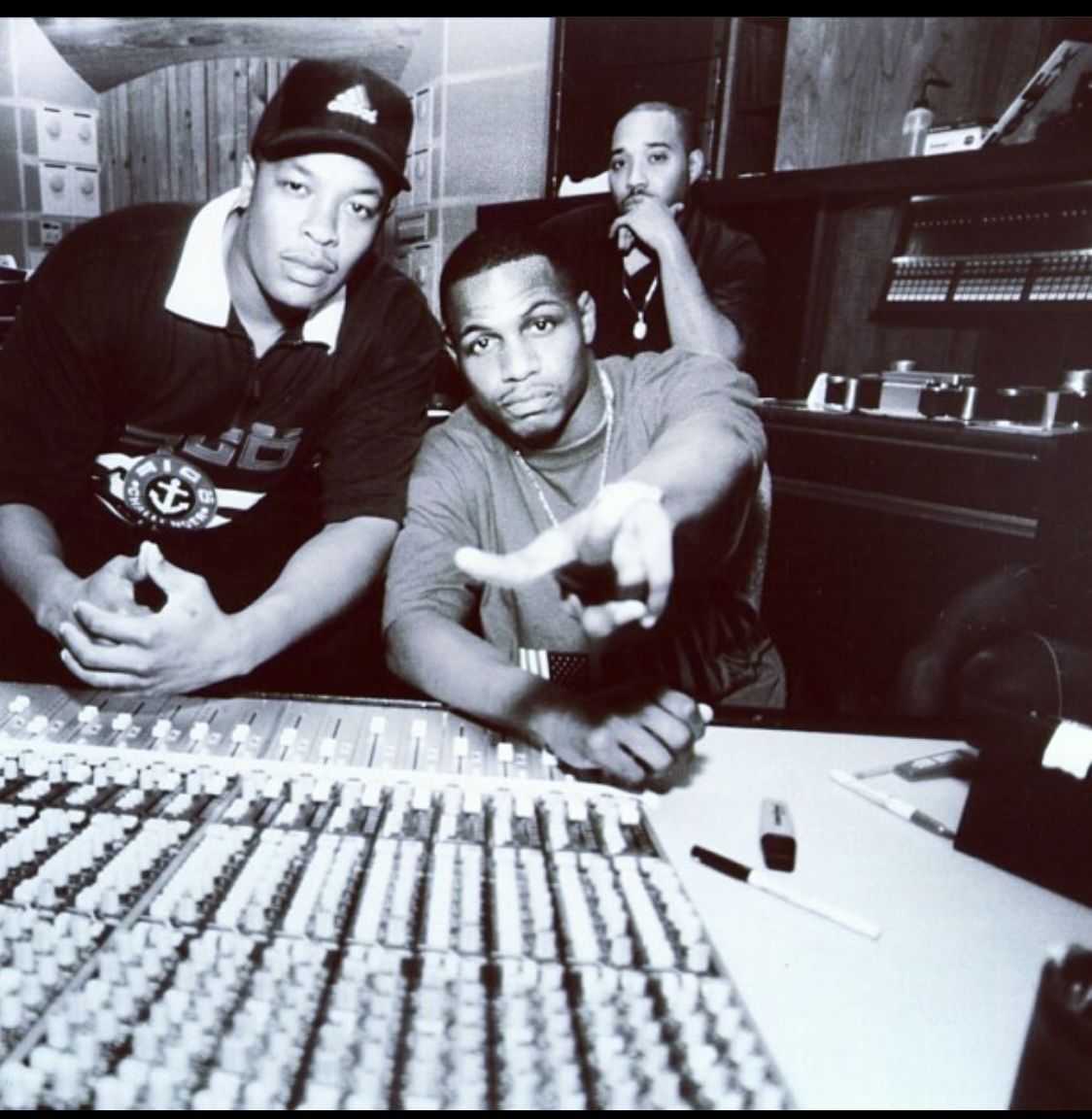 Dr. Dre and AZ, two notable hip hop artists that has shared the struggles of black communities through music, but weren't always the ones handling most of the generated profit. Photo by throwbackhiphop's Instagram.