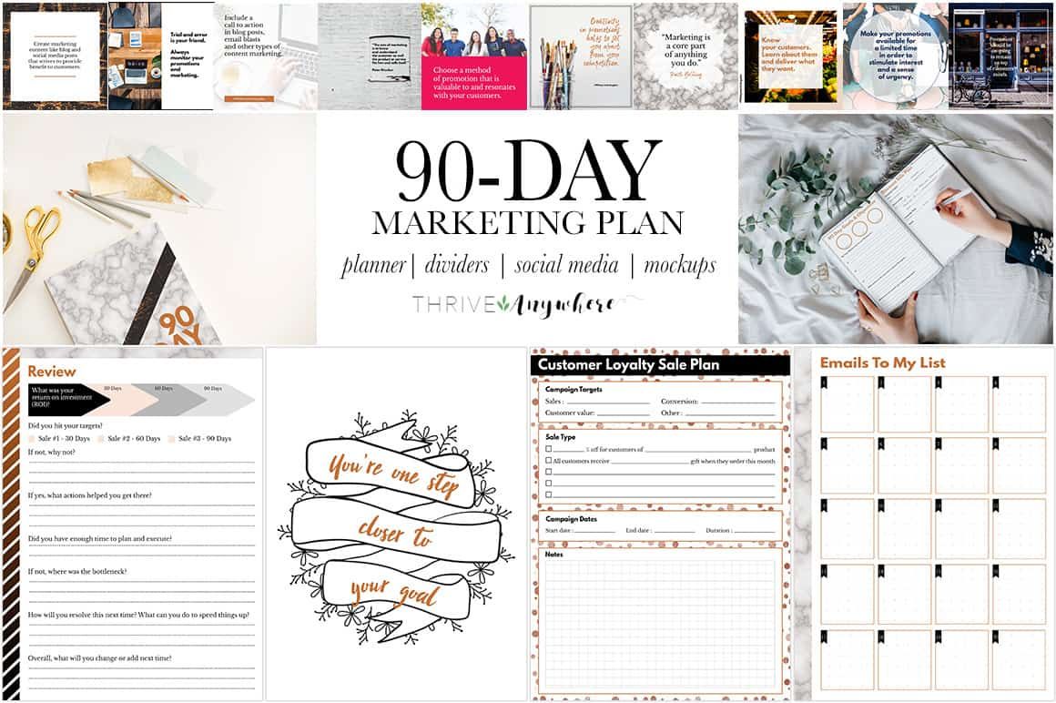 90 day marketing plan banner
