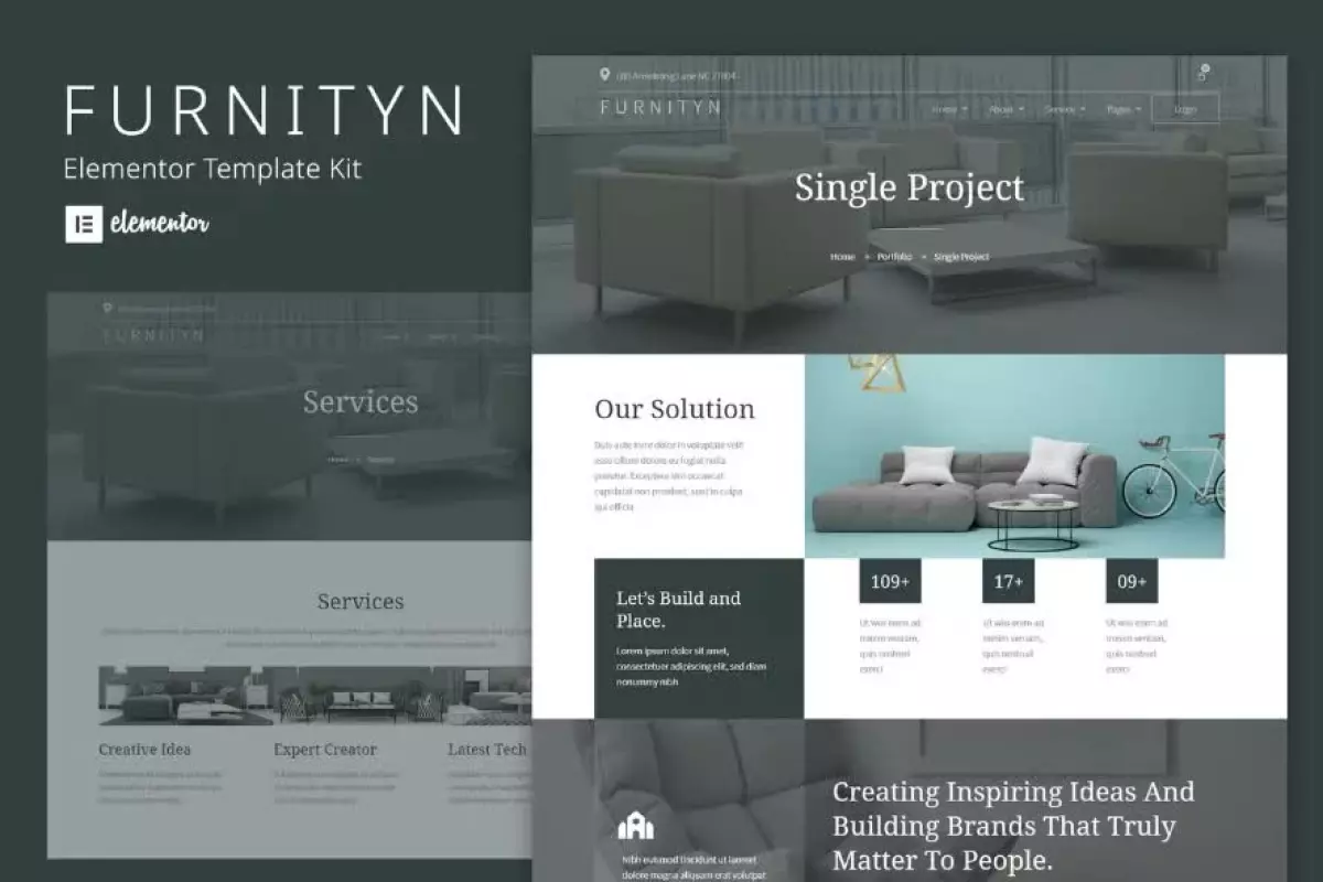 Furnityn - Interior Design Elementor Kit