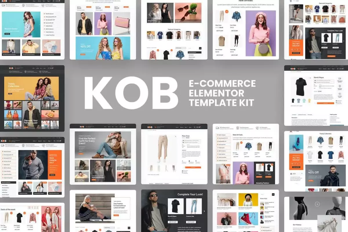 Kob - E-Commerce Elementor Pro Template