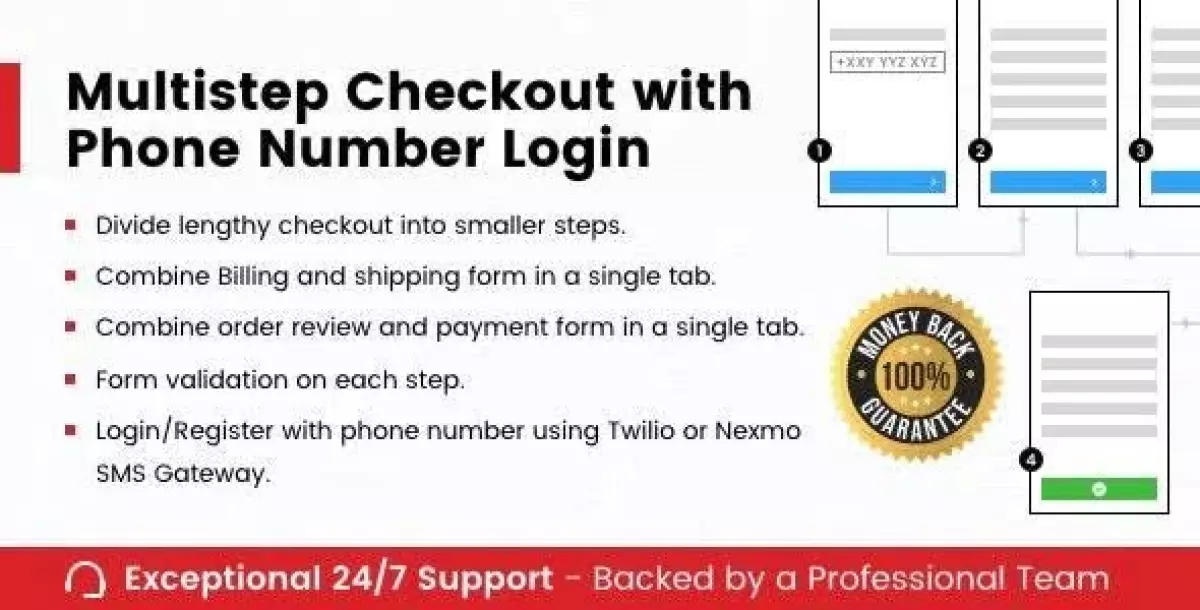 [WISH] Multistep Checkout with Phone Number