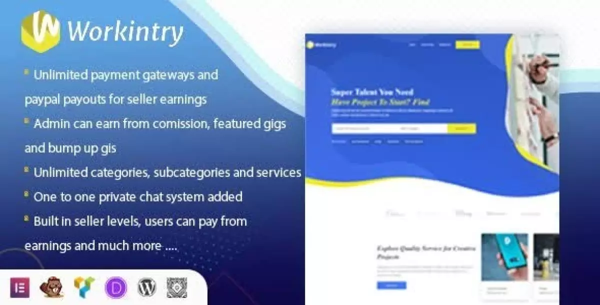 [WISH] Workintry - Freelance Marketplace and Gig Based WordPress