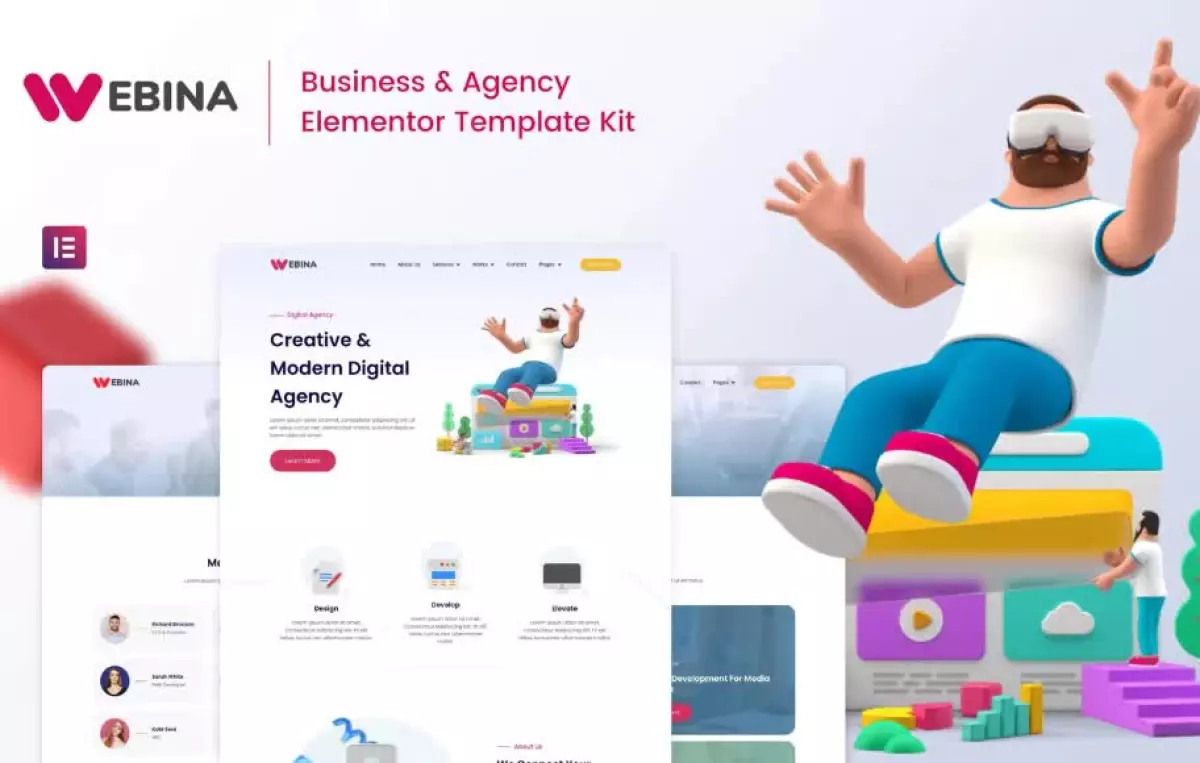 Webina - Business Agency & Startup Elementor Template