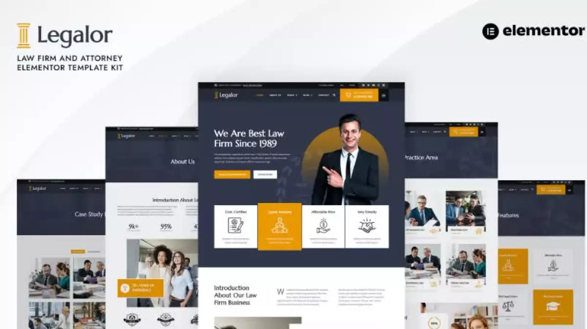 Legalor - Law Firm & Attorney Elementor Template