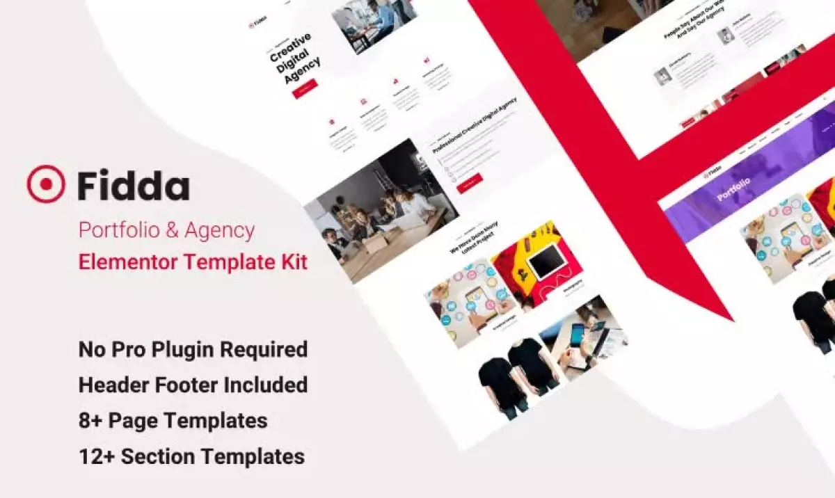 Fidda - Portfolio & Agency Elementor Template