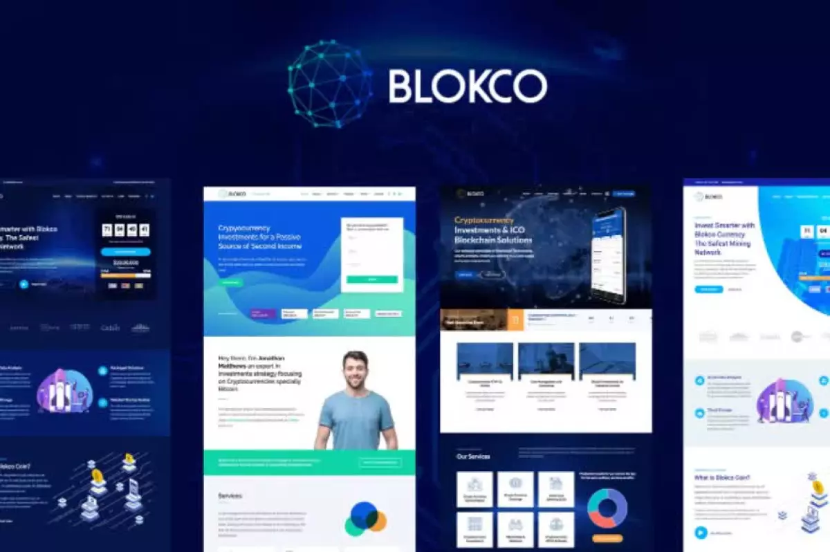 Blokco - ICO, Cryptocurrency & Consulting WP Theme