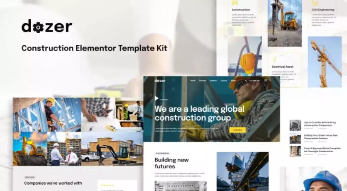 Dozer - Construction Elementor Template