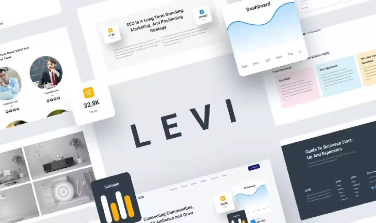 Levi - Digital Marketing Elementor Template