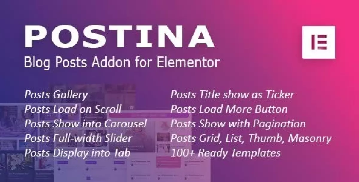 [WISH] Postina: Ultimate Blog Posts Addon for Elementor WordPress