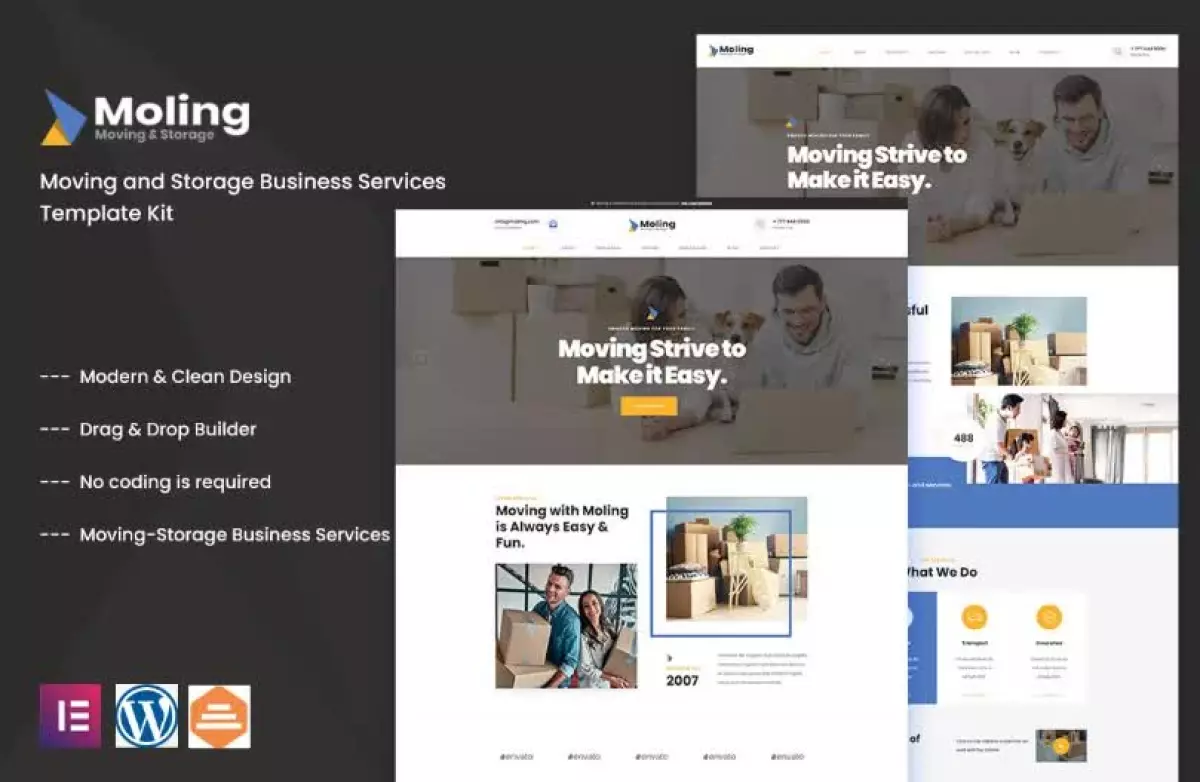 Moling - Moving and Storage Business Services Template