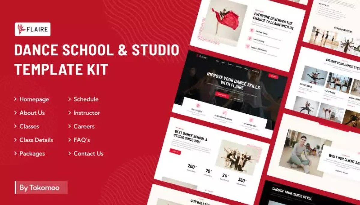 Flaire | Dance School & Studio Elementor Template