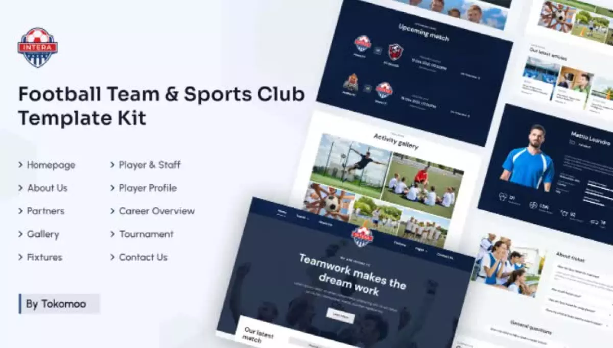 Intera | Football Team & Sports Club Elementor Template