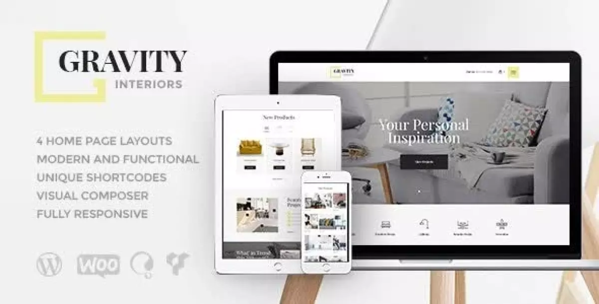 Gravity | A Contemporary Interior Design & Furniture Store WordPress Theme