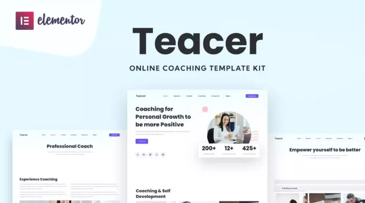 Teacer - Online Coaching Elementor Template