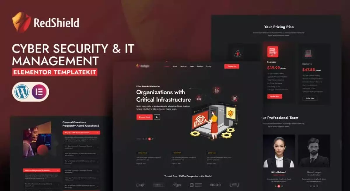 RedShield Cyber Security & IT Management Template