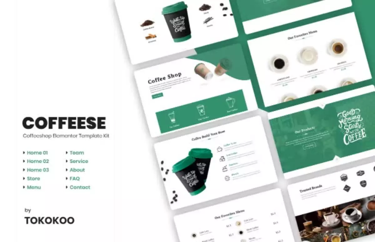 Coffesse | Cafe & Coffee Shop Elementor Template