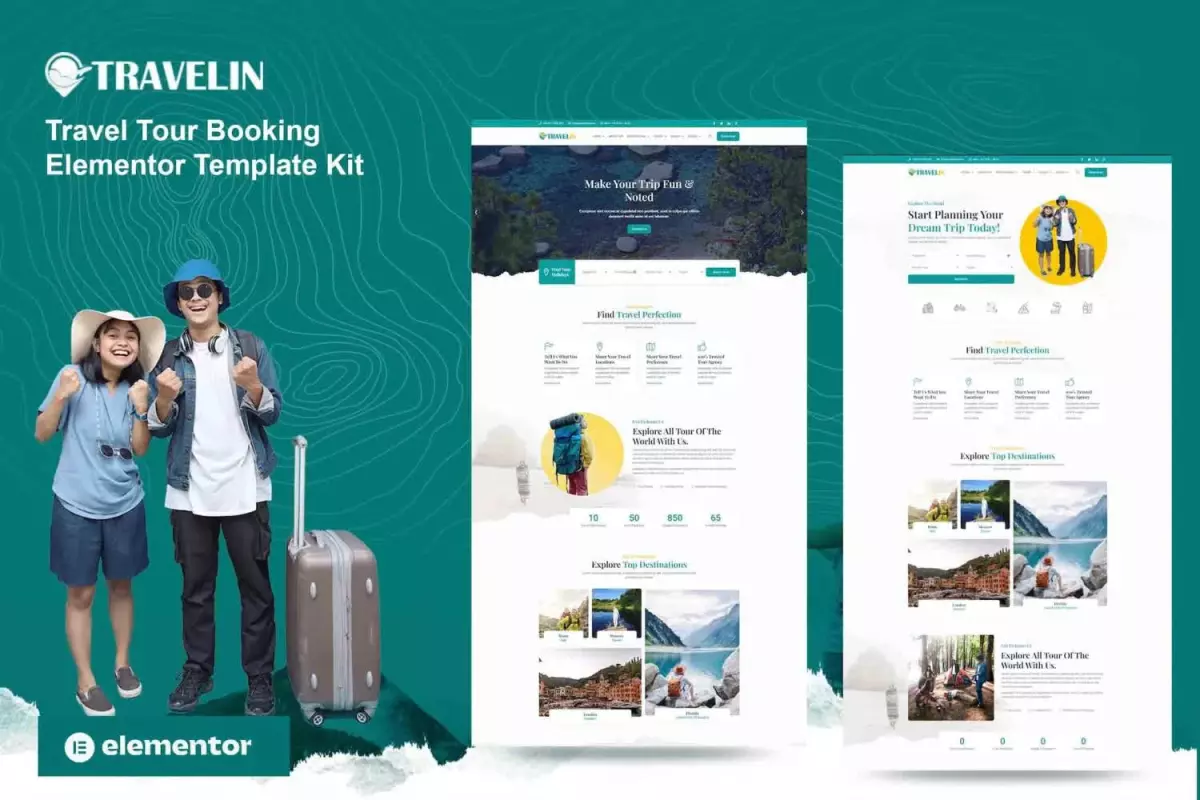 Travelin - Travel Tour Booking Elementor Template