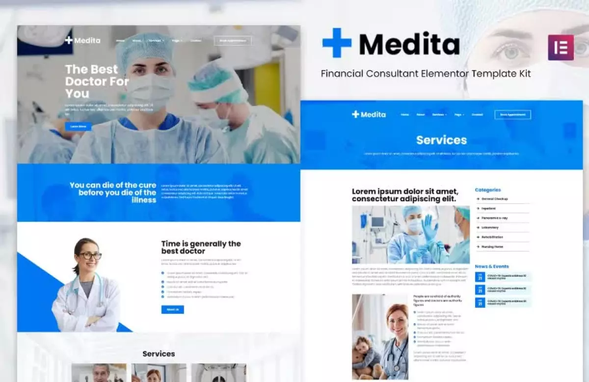 Medita - Medical Service Elementor Template