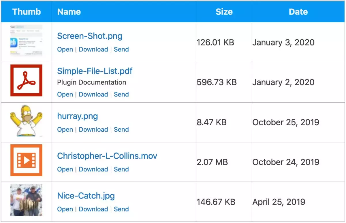 Simple File List Access