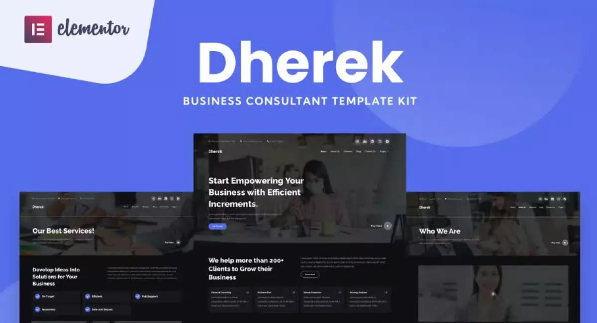 Dherek - Business Consultant Website