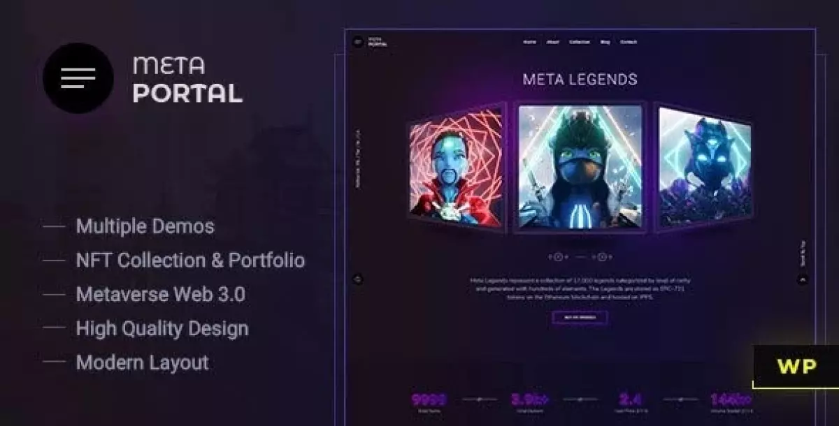 [WISH] MetaPortal - NFT Portfolio WordPress