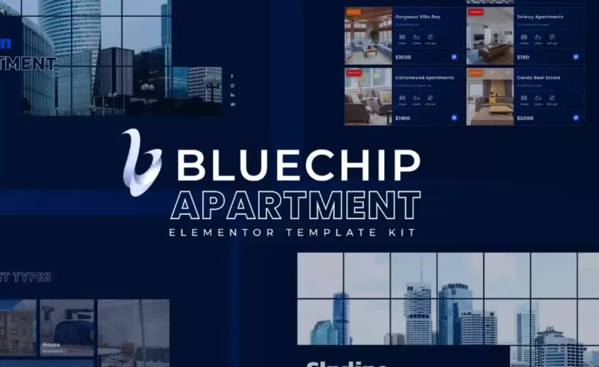 Bluechip - Apartment & Property Elementor Template