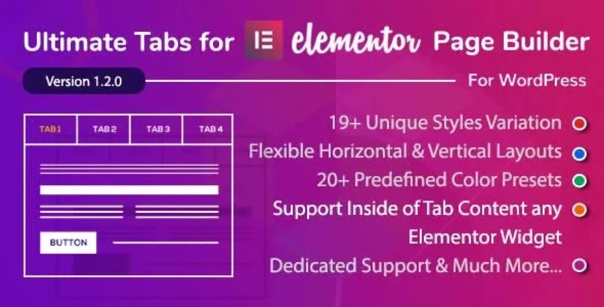 [WISH] Ultimate Tabs - Addon for Elementor Page Builder WordPress