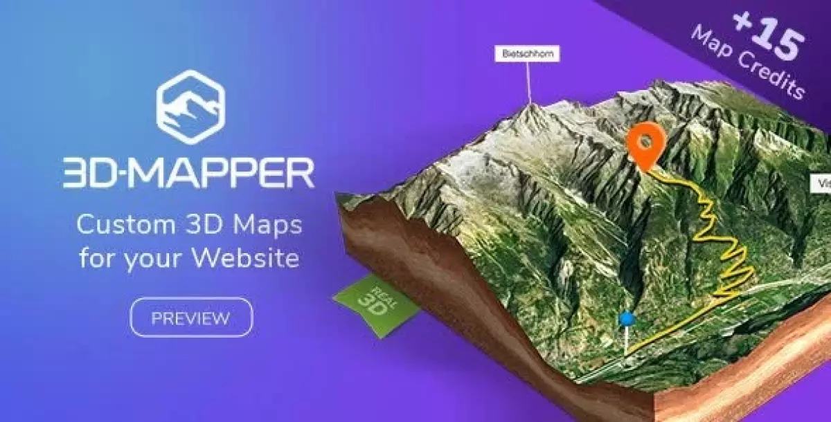 3D Map Wordpress Plugin - 3D-Mapper 1.0