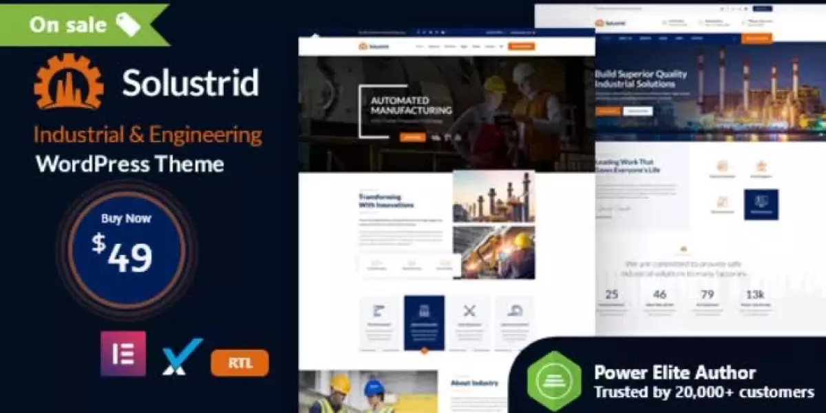 Solustrid - Factory & Industrial Business WordPress Theme