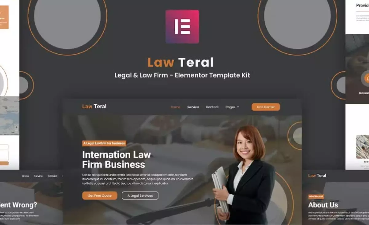 LawTeral - Legal & Law Firm Elementor Template