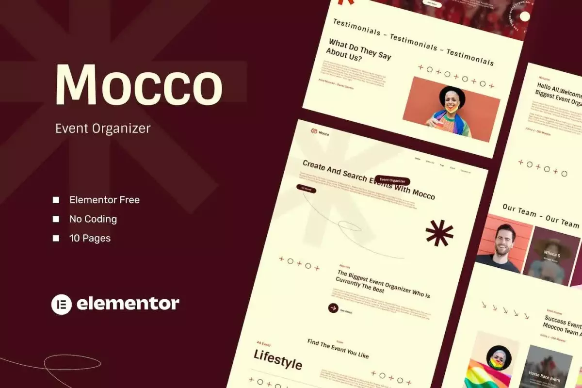 Moocoo - Event Organizer Elementor Template