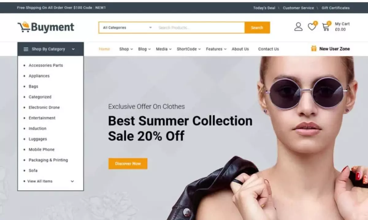 Buyment - Multipurpose WooCommerce Theme