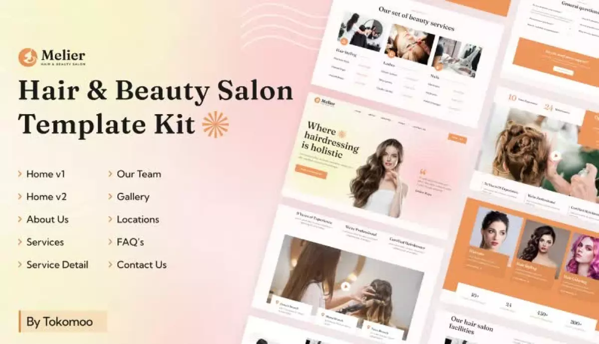 Melier | Hair & Beauty Salon Elementor Template