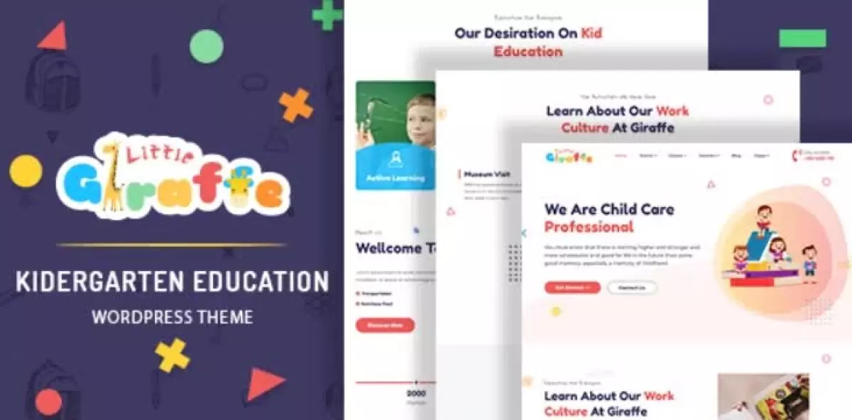 [WISH] Giraffe - Kindergarten Education WordPress